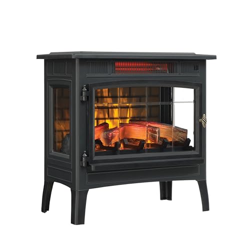 duraflame Freestanding Electric Fireplace Stove Heater with 3D Flame Effect for 1,000 Sq. Ft. Room,...