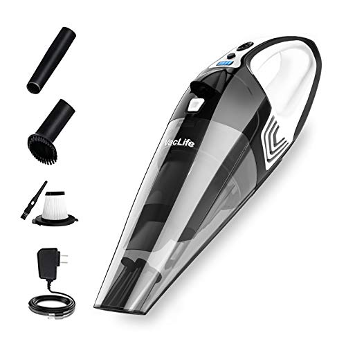 VacLife Handheld Vacuum, Lithium Ion Cordless Hand Vacuum, Model: H-106, White (VL106)