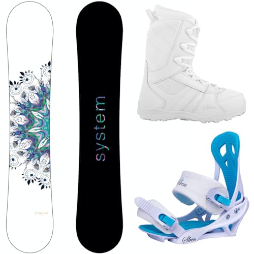 Package-System Flite Women's Snowboard-143 cm-Siren Mystic Bindings-Siren Lux Women's Snowboard...