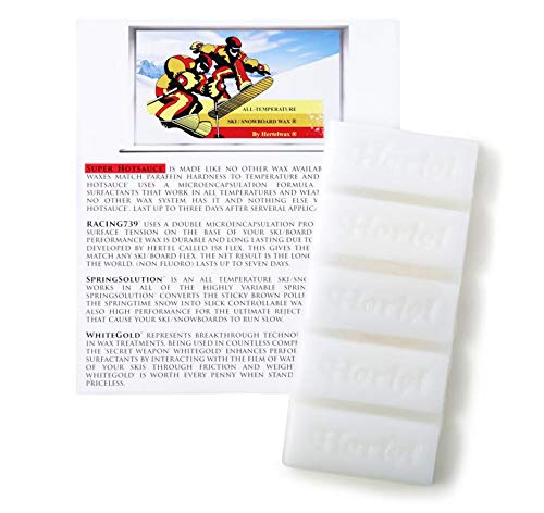 All Temperature Fast ski Wax. 5 Oz, 141 Grams, Put On Hot or Cold. Added Control.