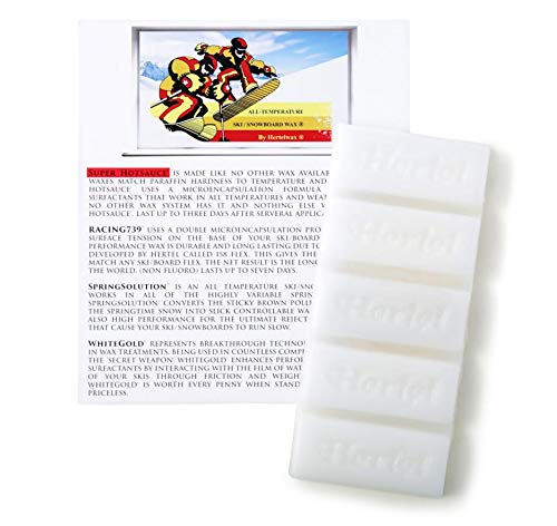 All Temperature ski Wax, with More Control. Family Pack at 5 oz, 141 Grams, Apply hot or Cold.