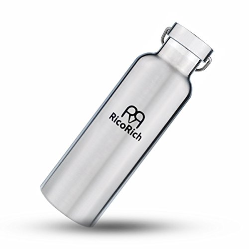 RicoRich Double Walled Vacuum Insulated Stainless Steel Sports Water Bottles,Travel Hydration...