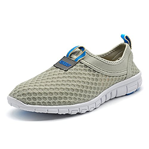 KENSBUY Men's Lightweight Slip on Mesh Shoes Quick Drying Aqua Water Shoes Athletic Sport Walking...