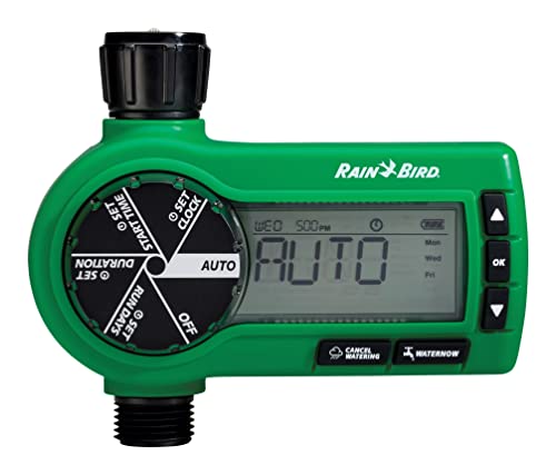 Rain Bird 1ZEHTMR Professional Grade Electronic Digital Hose End Timer/Controller, One Zone/Station,...