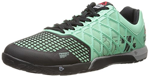 Reebok Men's Crossfit Nano 4.0 Training Shoe, Mint Glow/Black/Metallic Silver, 8 M US