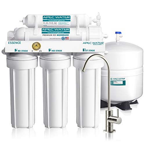 APEC Water Systems ROES-50 Essence Series Top Tier 5-Stage WQA Certified Ultra Safe Reverse Osmosis...