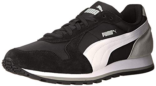 PUMA Mens ST Runner NL Black/White/Limestone Gray 4.5 D (M)