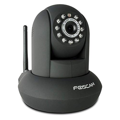 Foscam FI8910W Pan & Tilt IP/Network Camera with Two-Way Audio and Night Vision (Black)