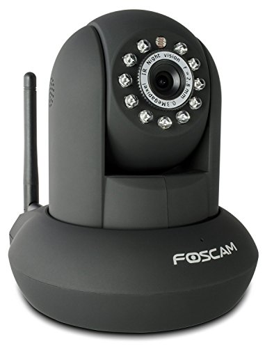 Foscam FI8910W Pan & Tilt IP/Network Camera with Two-Way Audio and Night Vision (Black)