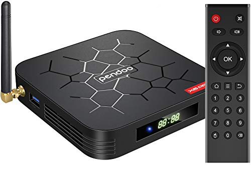 Pendoo X6 PRO Android TV Box 4GB RAM 32GB ROM, Dual-Band WiFi BT Quad-Core 64Bits 3D/4K Full...