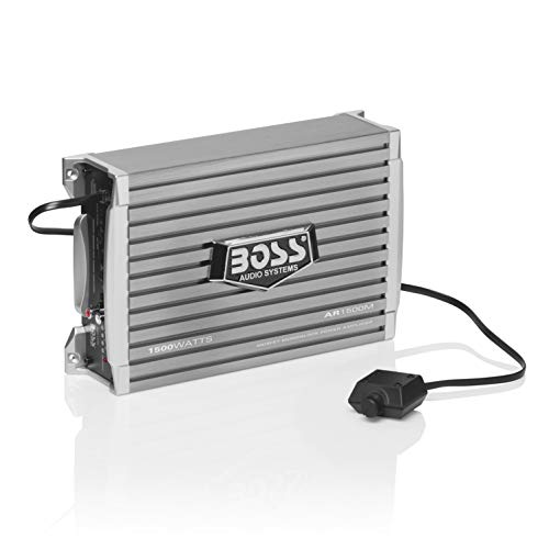 BOSS Audio Systems AR1500M Car Amplifier - 1500 Watts Max Power, 2 4 Ohm Stable, Class AB,...