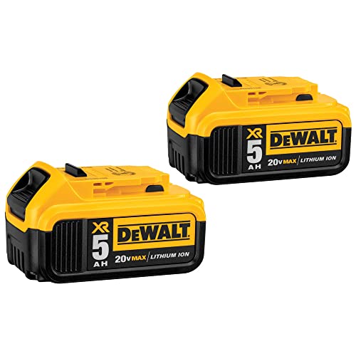 DEWALT 20V MAX 5 Ah Lithium Ion Battery 2-Pack (DCB205-2)