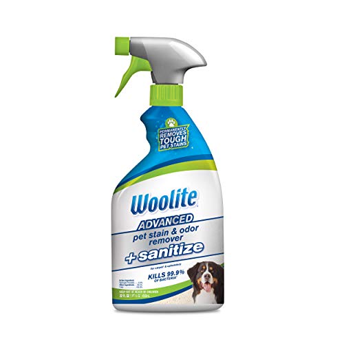 Bissell Woolite Advanced Pet Stain & Odor Remover + Sanitize, 11521 (22fl oz), Clear