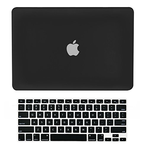 TOP CASE - 2 in 1 Signature Bundle Rubberized Hard Case Compatible MacBook Pro 13.3' with Retina...