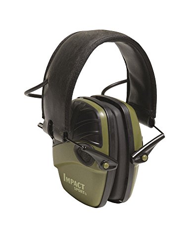 Howard Leight by Honeywell Impact Sport Sound Amplification Electronic Earmuff, Green (R - 01526)