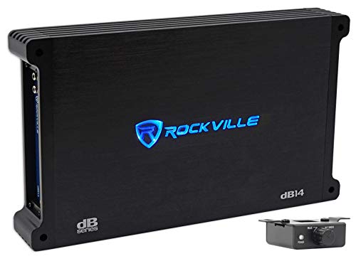 Rockville dB14 4000w Peak/1000w RMS Mono 2 Ohm Amplifier Car Audio Amp,Black