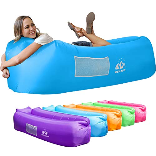 WEKAPO Inflatable Lounger Air Sofa Hammock-Portable,Water Proof& Anti-Air Leaking Design-Ideal Couch...