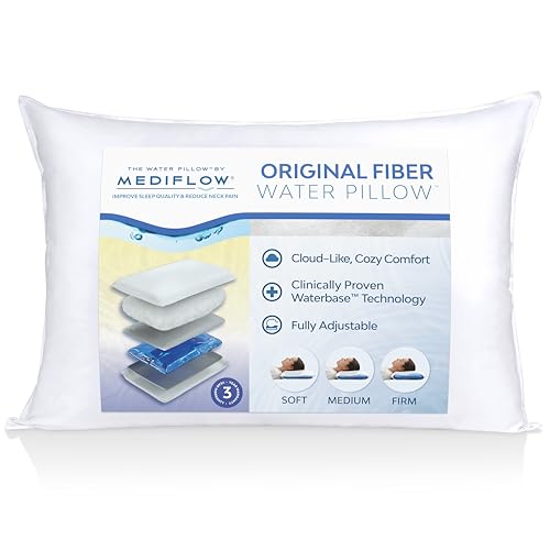 Mediflow Fiber: The First & Original Water Pillow, clinically Proven to Reduce Neck Pain & Improve...