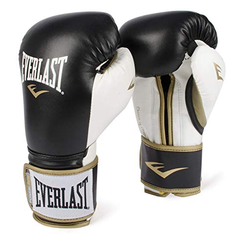 Everlast PowerLock Training Gloves blk/Wht PowerLock Training Gove, Black/White, 16 oz