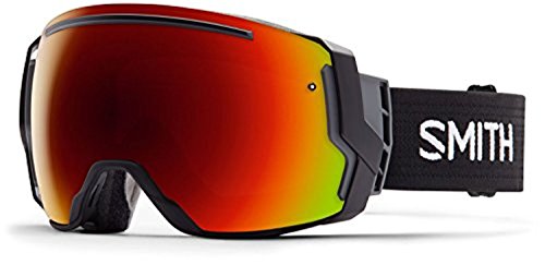 Smith Optics I/O 7 Adult Interchangable Series Snocross Snowmobile Goggles Eyewear - Black/Red Sol X...