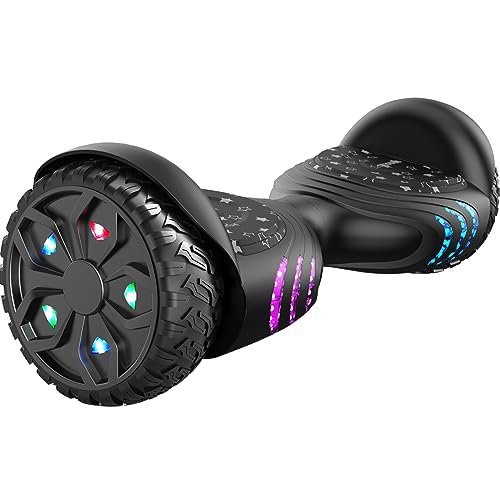 TOMOLOO Hoverboards for Kids Ages 6-12, 6.5' Two-Wheel All Terrain Off Road Hoverboard for Adults...