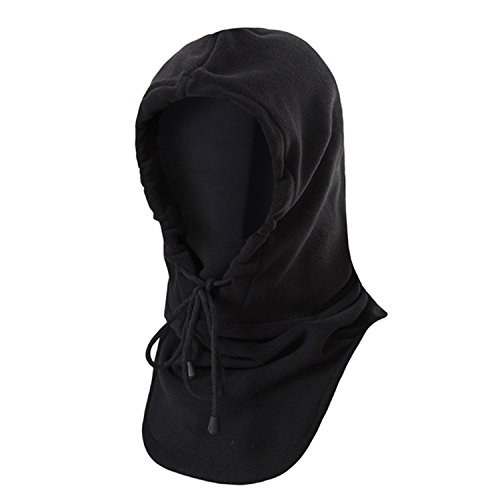 Winter Warm Tactical Heavyweight Balaclava Outdoor Sports Face Mask, Black, One Size