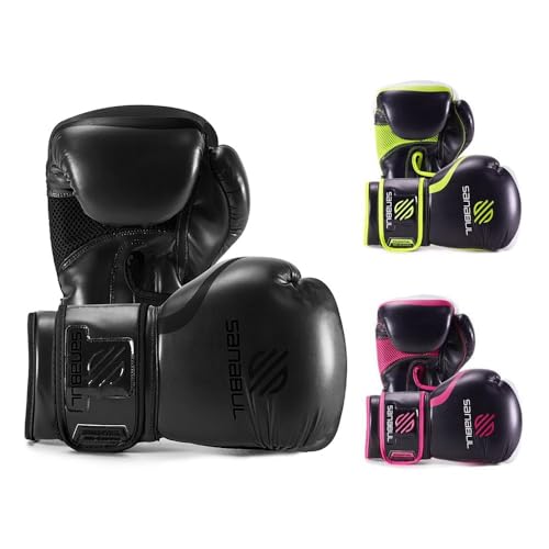 Sanabul Essential Gel Boxing Gloves | Pro-Tested Kickboxing Gloves for Men and Women | Ideal for...