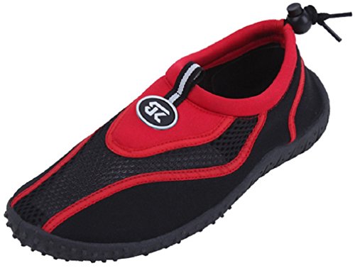 starbay Women's Athletic Water Shoes Aqua Socks (7, Red 2907)