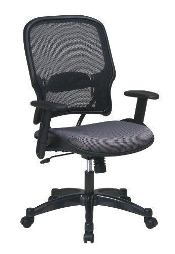 SPACE Seating 15-Series Professional AirGrid Back and Steel Fabric Seat Managers Chair, Multicolor