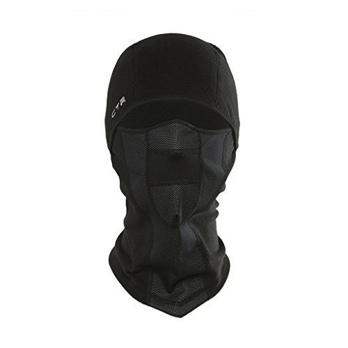 Chaos -CTR Tempest Multi Tasker Pro Micro Fleece Balaclava with Windproof Face Mask, Black,...