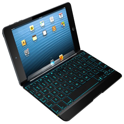ZAGG Cover with Backlit Bluetooth Keyboard for Apple iPad mini 1 / mini 2 / iPad Mini 3- Black