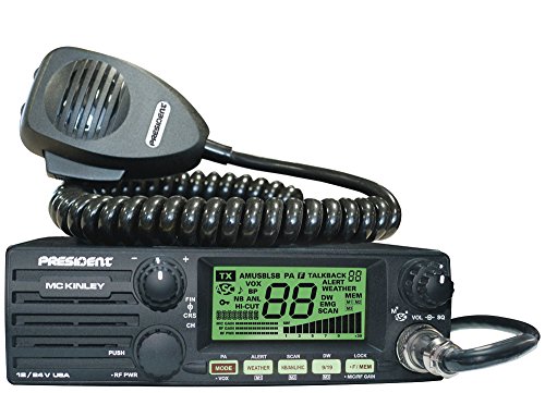 President McKinley AM/SSB CB Radio, 12/24V,40 Channel, NOAA Weather Alerts, Automatic SWR, ASC,...