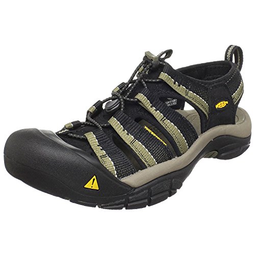 Keen Men's Newport H2 Sandal,Black/Stone Gray,11 M US