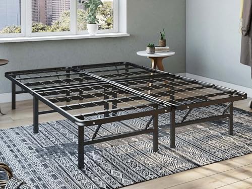 Classic Brands Hercules 14 Inch Modern Style Metal Platform Mattress Foundation Bed Frame with...