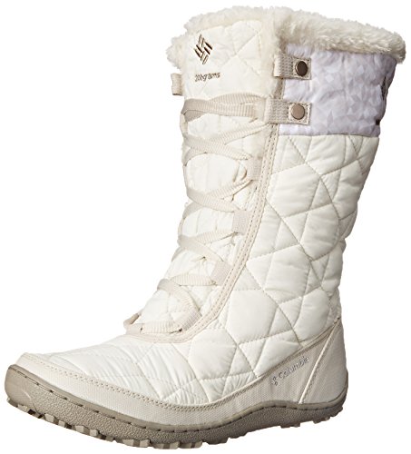 Columbia Women's Minx Mid II Print OH SNO Winter Boot, Sea Salt/Silver, 5 M US