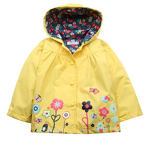 Arshiner Girl Baby Kid Waterproof Hooded Coat Jacket Outwear Raincoat Hoodies