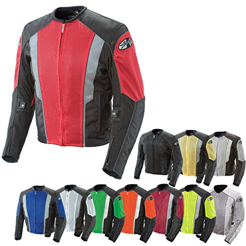 Joe Rocket Phoenix 5.0 Men's Mesh Motorcycle Riding Jacket (Red/Black, Small)