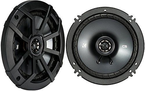 Kicker CSC65 6.5' 2 Way 300W 4 Ohm Coaxial Car Audio Speakers, Pair | 43CSC654