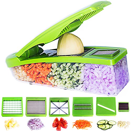 Pro Vegetable Chopper by DOTERNITY - Vegetable Grater Potato Slicer - Cutter for Cucumber, Onion...