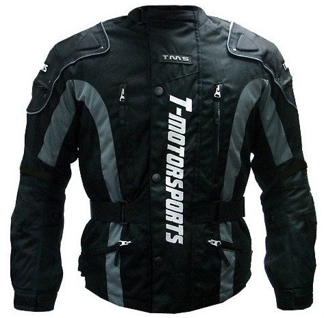 TMS® Enduro Armor Jacket Motorcycle Touring Dual Sport Dirt Bike ATV (Large, Black)