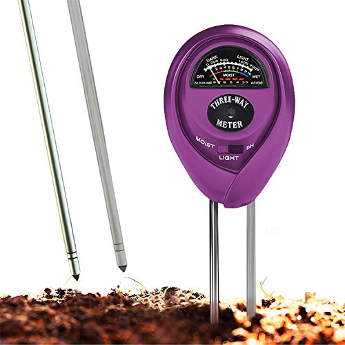 Soil pH Meter, 3-in-1 Soil Test Kit For Moisture, Light & pH, A Must Have For Home And Garden, Lawn,...