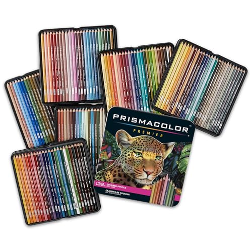 Prismacolor Premier Colored Pencils, Soft Core, 132 Pack