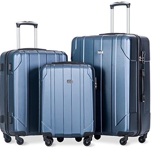 Merax Luggage Set 3 Piece 20-Inch Carry On Luggage Lightweight Suitcase Set with Spinner Wheels, TSA...