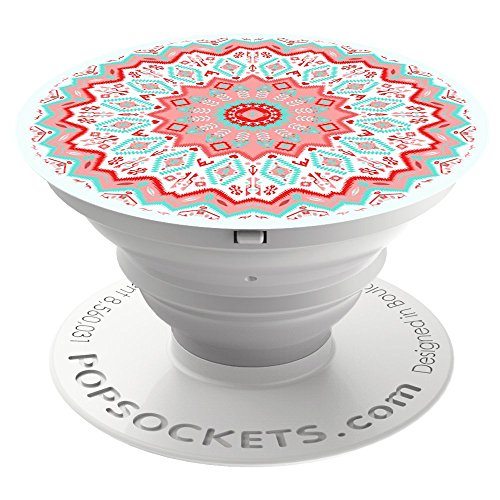 PopSockets: Collapsible Grip & Stand for Phones and Tablets - Aztec Mandala Red
