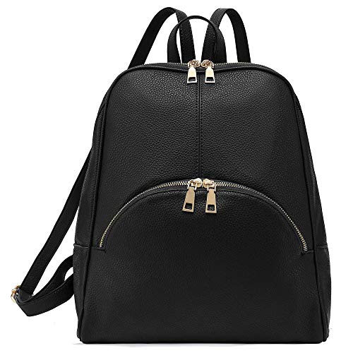 Scarleton Backpack Purse for Women, Top Handle Mini Backpack, Travel Back pack, H160801 - Black