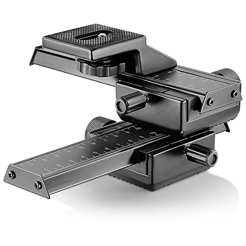 Neewer 4-Way Macro Focusing Focus Rail Slider/Close-Up Shooting for Canon Nikon, Pentax, Olympus,...