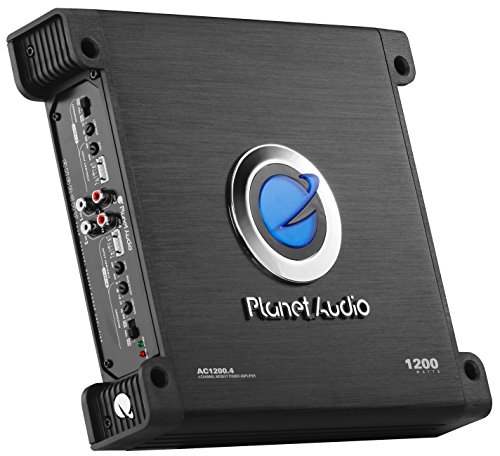 Planet Audio AC1200.4 4 Channel Car Amplifier - 1200 Watts, Full Range, Class A/B, 2-4 Ohm Stable,...