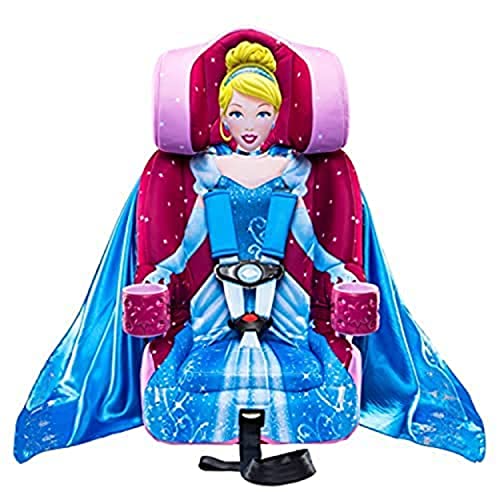 KidsEmbrace Disney Pink Cinderella 2-in-1 Forward-Facing Booster Car Seat LATCH | 5-Point Harness...