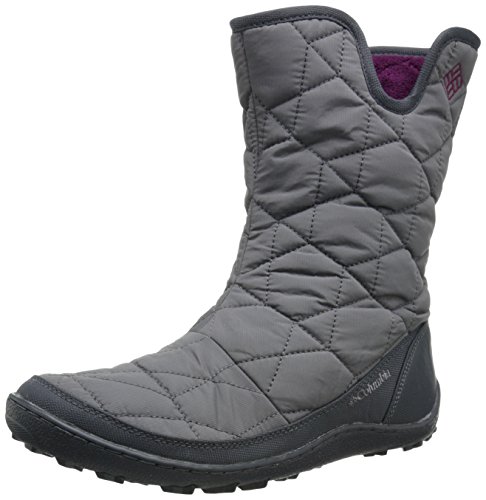 Columbia Women's Minx Slip Ii Omni-Heat Snow Boot, Shale, Dark Raspberry, 5 B US