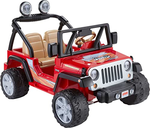 Power Wheels Jeep Wrangler Ride-On Battery Powered Vehicle With Charger & Storage Area For Preschool...